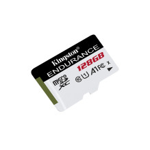 Memory Card - Kingston High Endurance 128GB MicroSD UHS-I Class 10 Black / White