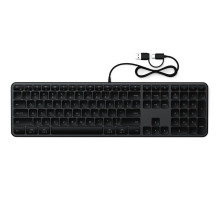 Laidinė klaviatūra USB A / USB C QWERTY dviguba (Mac / Windows) Satechi Slim LX3 laidinė, juoda Laidinė klaviatūra USB A / USB C QWERTY dviguba (Mac / Windows) Satechi Slim LX3 laidinė, juoda