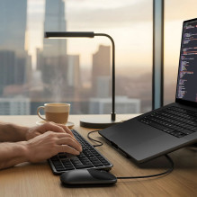Laidinė klaviatūra USB A / USB C QWERTY dviguba (Mac / Windows) Satechi Slim LX3 laidinė, juoda Laidinė klaviatūra USB A / USB C QWERTY dviguba (Mac / Windows) Satechi Slim LX3 laidinė, juoda