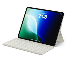 Belaidė klaviatūra su stovu išmaniajam telefonui / planšetiniam kompiuteriui QWERTY Satechi Onthego smėlio spalvos