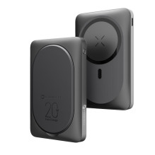 Powerbank compatible with MagSafe Forcell F-Energy MagStand F10K2 QC3.0 PD 5A 20W 10000 mAh black Powerbank compatible with MagSafe Forcell F-Energy MagStand F10K2 QC3.0 PD 5A 20W 10000 mAh black