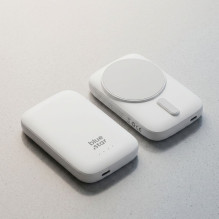 Nešiojamoji baterija, suderinama su „MagSafe Blue Star Slim DG-P8“, 15 W, 5000 mAh, dviviečiai Nešiojamoji baterija, suderinama su „MagSafe Blue Star Slim DG-P8“, 15 W, 5000 mAh, dviviečiai
