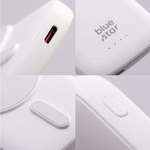 Powerbank compatible with MagSafe Blue Star Slim DG-P8 15W 5000 mAh biały Powerbank compatible with MagSafe Blue Star Slim DG-P8 15W 5000 mAh biały