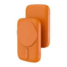 Powerbank compatible with MagSafe Blue Star Slim DG-P8 15W 5000 mAh orange Powerbank compatible with MagSafe Blue Star Slim DG-P8 15W 5000 mAh orange