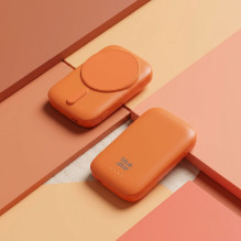 Powerbank compatible with MagSafe Blue Star Slim DG-P8 15W 5000 mAh orange Powerbank compatible with MagSafe Blue Star Slim DG-P8 15W 5000 mAh orange