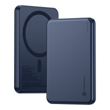 Nešiojamoji baterija, suderinama su „MagSafe Forcell F-Energy Slim F5K9 QC4.0 PD3.0“, 15 W, 5000 mAh, tamsiai mėlyna Nešiojamoji baterija, suderinama su „MagSafe Forcell F-Energy Slim F5K9 QC4.0 PD3.0“, 15 W, 5000 mAh, tamsiai mėlyna