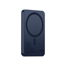 Powerbank compatible with MagSafe Forcell F-Energy Slim F5K9 QC4.0 PD3.0 15W 5000 mAh navy blue