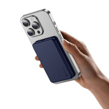 Nešiojamoji baterija, suderinama su „MagSafe Forcell F-Energy Slim F5K9 QC4.0 PD3.0“, 15 W, 5000 mAh, tamsiai mėlyna Nešiojamoji baterija, suderinama su „MagSafe Forcell F-Energy Slim F5K9 QC4.0 PD3.0“, 15 W, 5000 mAh, tamsiai mėlyna