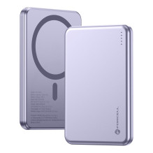 Powerbank compatible with MagSafe Forcell F-Energy Slim F5K9 QC4.0 PD3.0 15W 5000 mAh purple Powerbank compatible with MagSafe Forcell F-Energy Slim F5K9 QC4.0 PD3.0 15W 5000 mAh purple