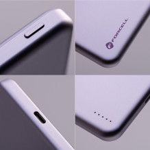 Powerbank compatible with MagSafe Forcell F-Energy Slim F5K9 QC4.0 PD3.0 15W 5000 mAh purple Powerbank compatible with MagSafe Forcell F-Energy Slim F5K9 QC4.0 PD3.0 15W 5000 mAh purple