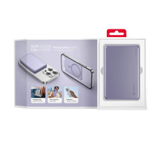 Powerbank compatible with MagSafe Forcell F-Energy Slim F5K9 QC4.0 PD3.0 15W 5000 mAh purple Powerbank compatible with MagSafe Forcell F-Energy Slim F5K9 QC4.0 PD3.0 15W 5000 mAh purple