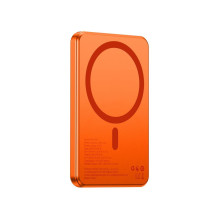 Powerbank compatible with MagSafe Forcell F-Energy Slim F5K9 QC4.0 PD3.0 15W 5000 mAh orange