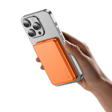 Nešiojamoji baterija, suderinama su „MagSafe Forcell F-Energy Slim F5K9 QC4.0 PD3.0“ 15 W 5000 mAh, oranžinė Nešiojamoji baterija, suderinama su „MagSafe Forcell F-Energy Slim F5K9 QC4.0 PD3.0“ 15 W 5000 mAh, oranžinė
