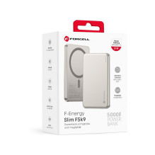 Išorinė baterija, suderinama su „MagSafe Forcell F-Energy Slim F5K9 QC4.0 PD3.0 15W 5000 mAh“ debesų šokėja Išorinė baterija, suderinama su „MagSafe Forcell F-Energy Slim F5K9 QC4.0 PD3.0 15W 5000 mAh“ debesų šokėja