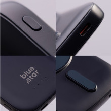 Nešiojamoji baterija, suderinama su „MagSafe Blue Star Slim DG-P8“, 15 W, 5000 mAh, tamsiai mėlyna Nešiojamoji baterija, suderinama su „MagSafe Blue Star Slim DG-P8“, 15 W, 5000 mAh, tamsiai mėlyna