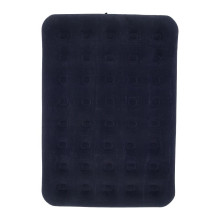 Inflatable double travel mattress with velvet finish + inflating pump 67002 blue Inflatable double travel mattress with velvet finish + inflating pump 67002 blue