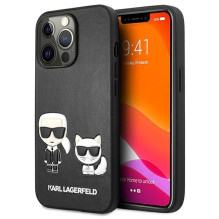 Karl Lagerfeld Apple iPhone 13 Pro Choupette PU Leather Case Black