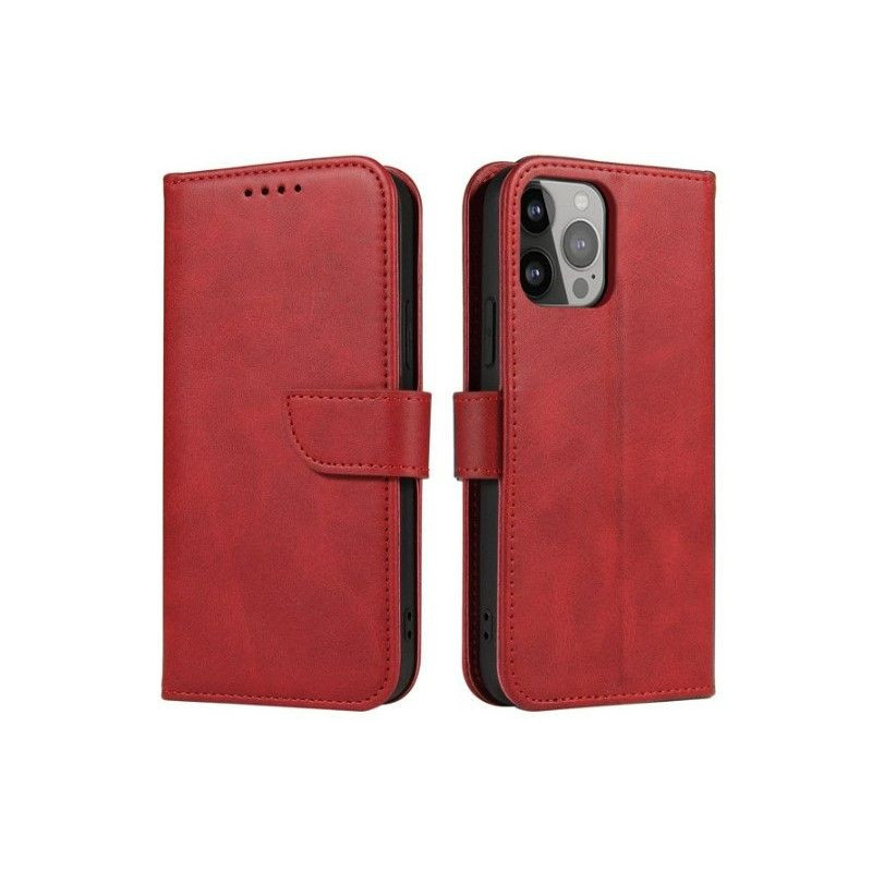 iLike Samsung Galaxy A54 5G cover with flip wallet stand Red
