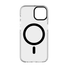 „Evelatus“ skaidrus „Apple iPhone 15“ dėklas, skirtas PC+TPU su „MagSafe“ ir juodos spalvos