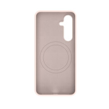 „Evelatus“ „Samsung Galaxy S24 FE“ aukščiausios kokybės magnetinis, minkštas silikoninis dėklas, rožinis, smėlio spalvos
