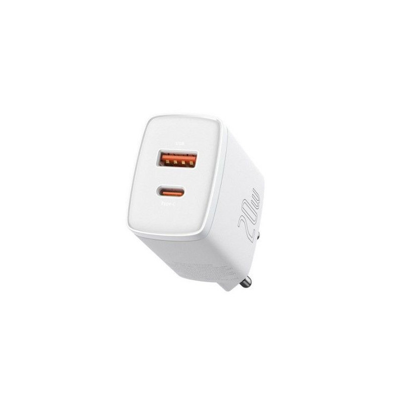 „Baseus“ USB C tipo 20 W 3 A maitinimo šaltinis, greitas įkrovimas 3.0, baltas