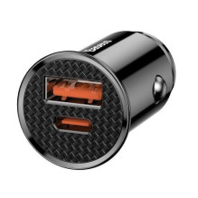 „Baseus“ universalus apvalus PPS išmanusis automobilinis įkroviklis su USB greito įkrovimo 4.0 QC 4.0 ir USB-C PD 3.0 SC