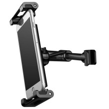 Baseus Baseus Backseat Car Mount SUHZ-01 Car Headrest Holder for Tablets / Smartphones 4.7-12.9" - Black