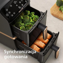 Philips 4000 series Dual Stack Airfryer Vertical Basket 10L Double Stand-alone 2750 W Hot air fryer Black Philips 4000 series Dual Stack Airfryer Vertical Basket 10L Double Stand-alone 2750 W Hot air fryer Black