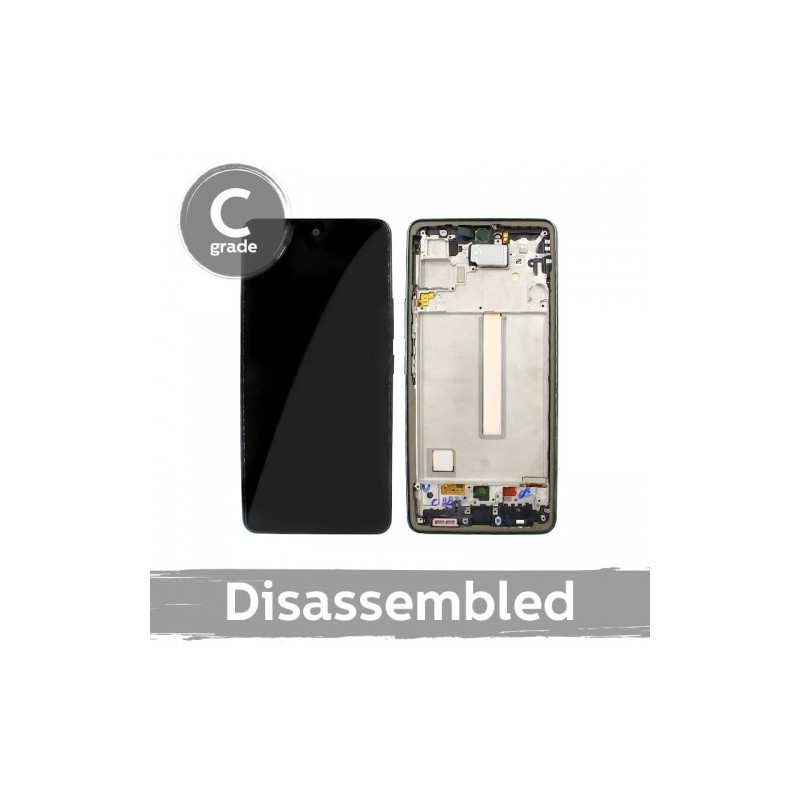 Ekranas skirtas Samsung A536 A53 5G su rėmeliu / Peach / (7.5 / 10 naudotas)