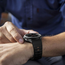 „Tech-Protect Galaxy Watch4 / 5 / 5 Pro / 6 / 7 / FE“ silikoninis dirželis, juodas