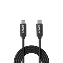 USB kabelis - Lindy 0.5m USB 3.2 Type C 20Gbps 100W PD perdirbtas TPE