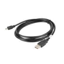 USB Laidas - Lanberg USB 2.0 Mini AM-BM 1.8M, 480 Mbit / s, Juodas