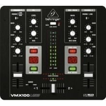 DJ Mikseris - Behringer VMX100USB 2-Kanalo USB DJ Maišytuvas Su Mikrofono Įvestimi Juodas