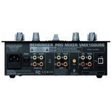 DJ Mikseris - Behringer VMX100USB 2-Kanalo USB DJ Maišytuvas Su Mikrofono Įvestimi Juodas