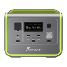 Nešiojama Energijos Stotis - FOSSIBOT F800 512Wh 800W USB-C AC DC Žalia