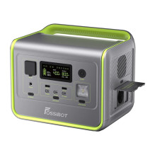 Nešiojama Energijos Stotis - FOSSIBOT F800 512Wh 800W USB-C AC DC Žalia
