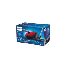 Dulkių siurblys, PHILIPS, PowerGo FC8243 / 09, kanistras / maišelis, 900 vatų, talpa 3 l, triukšmas 77 dB, raudonas, svo