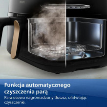 Philips 5000 series NA552 / 00 fryer Double 9 L Stand-alone 2750 W Hot air fryer Black, Gold