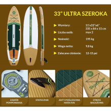 SKATINGER Peninsula Trojan Horse 335x84x15 Touring SUP Board