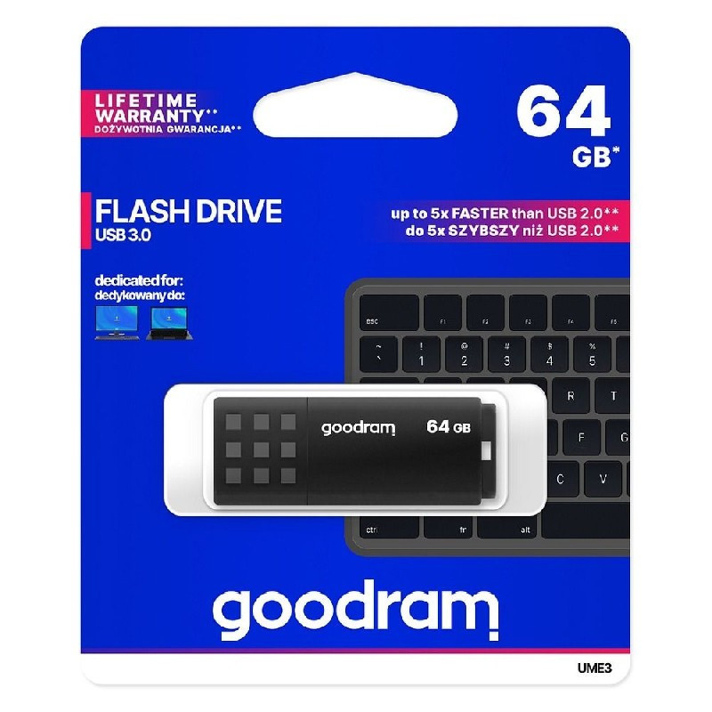 USB memory drive GOODRAM UME3 64GB USB 3.2