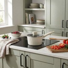 Russell Hobbs RH03866C Cote 16 cm Saucepan, Cream