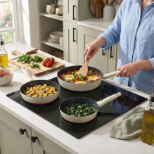 Russell Hobbs RH03862C Cote 28 cm Fry Pan, Cream