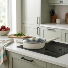Russell Hobbs RH03871C Cote 28 cm Saute Pan, Cream