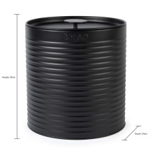 Russell Hobbs RH03269EU7 Ribbed Bread Bin, Black