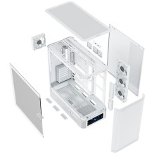 Computer case - MODECOM Volcano AQ500 ARGB Midi ATX, micro ATX, Mini-ITX, white Computer case - MODECOM Volcano AQ500 ARGB Midi ATX, micro ATX, Mini-ITX, white
