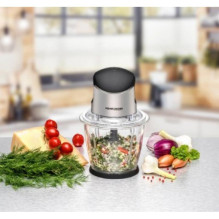 Virtuvės Įrenginio Priedas - Rommelsbacher MZ 500 1.5L 500W Maisto Smulkintuvas Sidabrinis