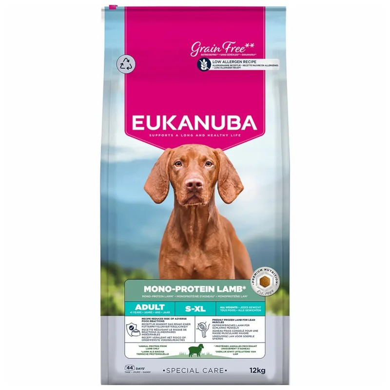 EUKANUBA Special Care Mono-Protein Adult Lamb Mono - dry dog food - 12kg