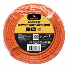 CABLE POWER EXTENSION 20M / ORANGE PC-186XOD-O-20M GEMBIRD