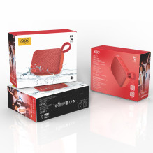 QCY SP2 IP67 Bluetooth Speaker with RGB Backlight and Stereo Mode - Red