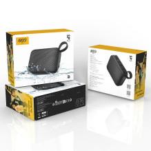 QCY SP2 IP67 Bluetooth Speaker with RGB Backlight and Stereo Mode - Black